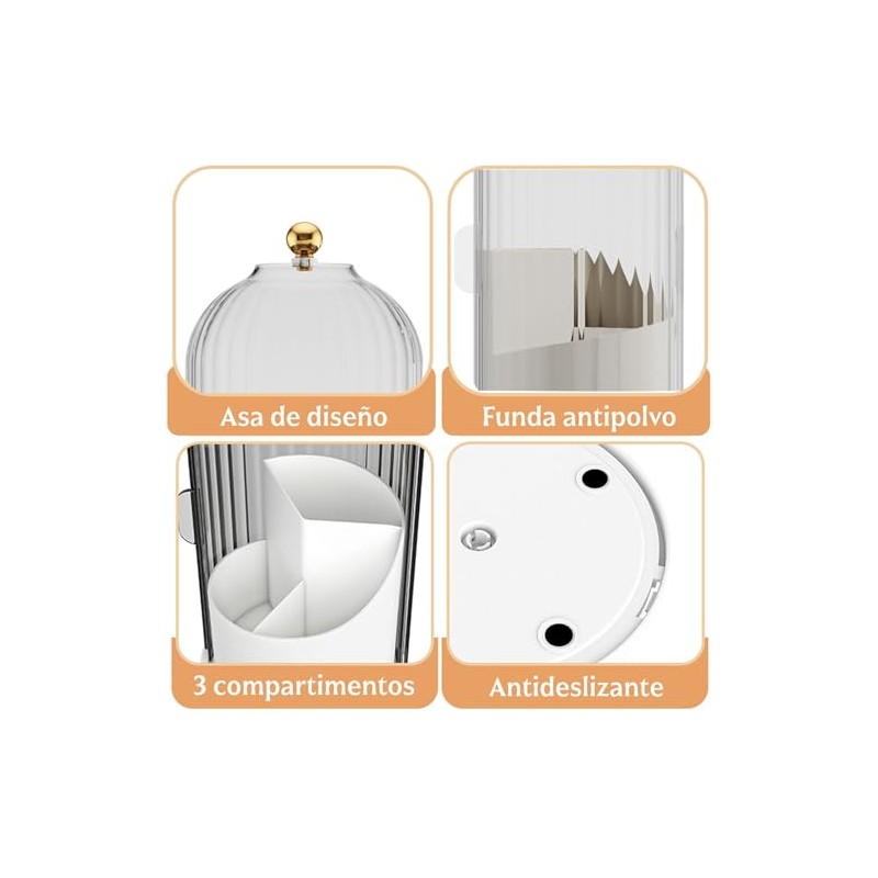 Organizador de Maquillaje Giratorio 360 Grados
