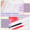 Hair Extension Loop Tools Set, 20 Pieces Pulling Needles with