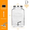 Bululuo 2 Gallon Glass Drinks Dispenser for Parties, Beverage Dispenser