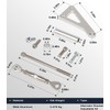 Billet Alternator Bracket Adjustable Kit for Chevy SBC 305 327