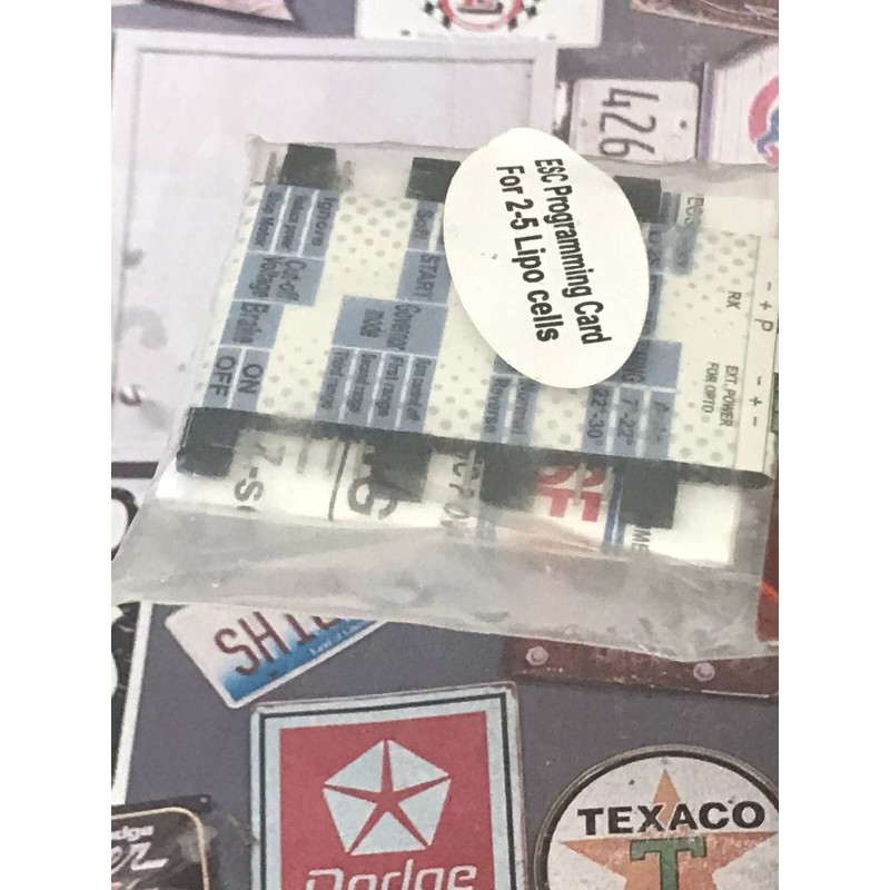 Common Sence Rc Esc Programing Card NewInPack USA Shipped