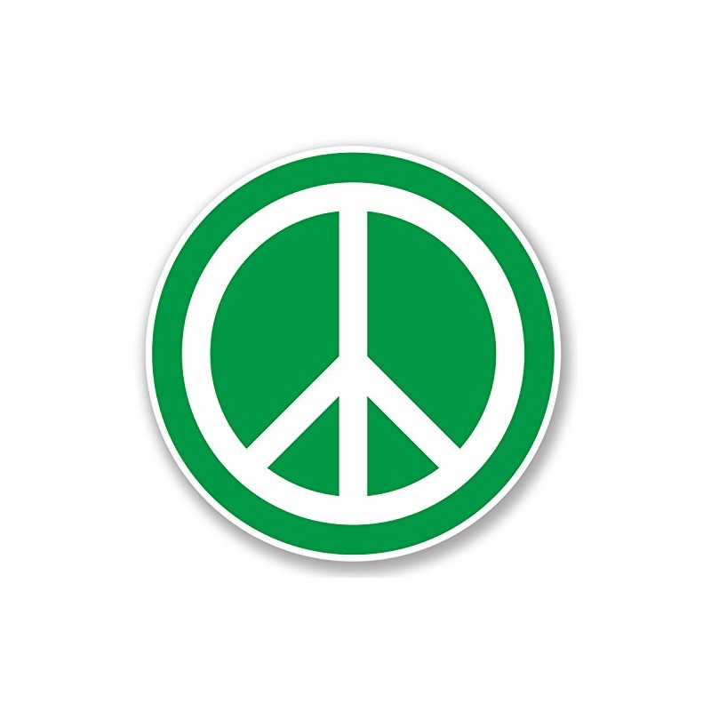 2 x 10cm Peace Vinyl Sticker Symbol Hippy Camper Van