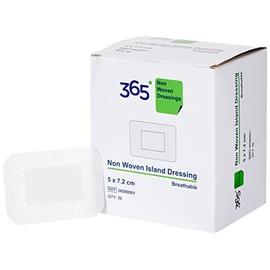 365 Non Woven Island Dressing 5 x 7.2 cm - Pack of 50 (Ref 36590001)
