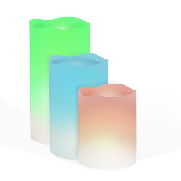 LED Real Wax Candles with Remote Control and Timer Function