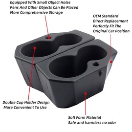 Dasbecan 2PCS Car Door Cup Holder Compatible with Dodge Ram
