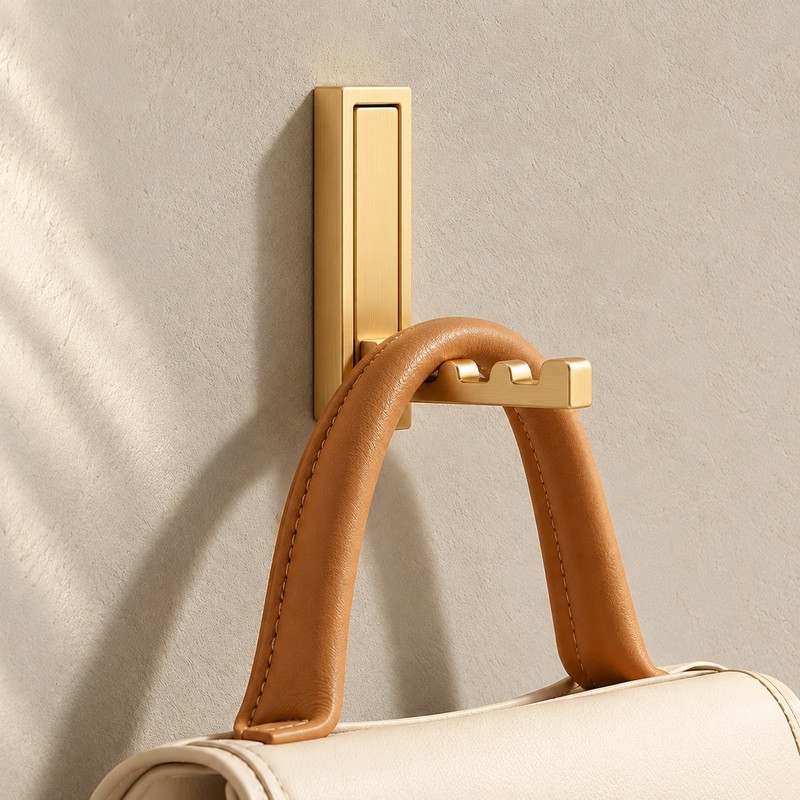 Foldable Wall Hook for Towels, Coats & Bags – Wall