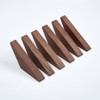 Pack 6 Black Walnut Wooden Hooks Wall Hooks, Coat Hooks,