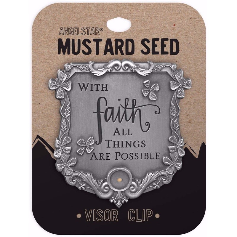 AngelStar with Faith Visor Clip, 2-1/2 Inches High