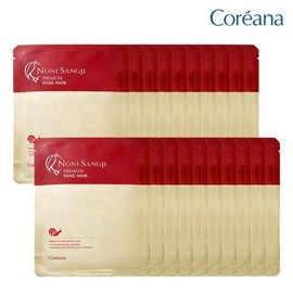 Coreana 코리아나노니상지 스네일 시트마스크 20매 Korean Nano Noni Snail Sheet Mask 20 Sheets