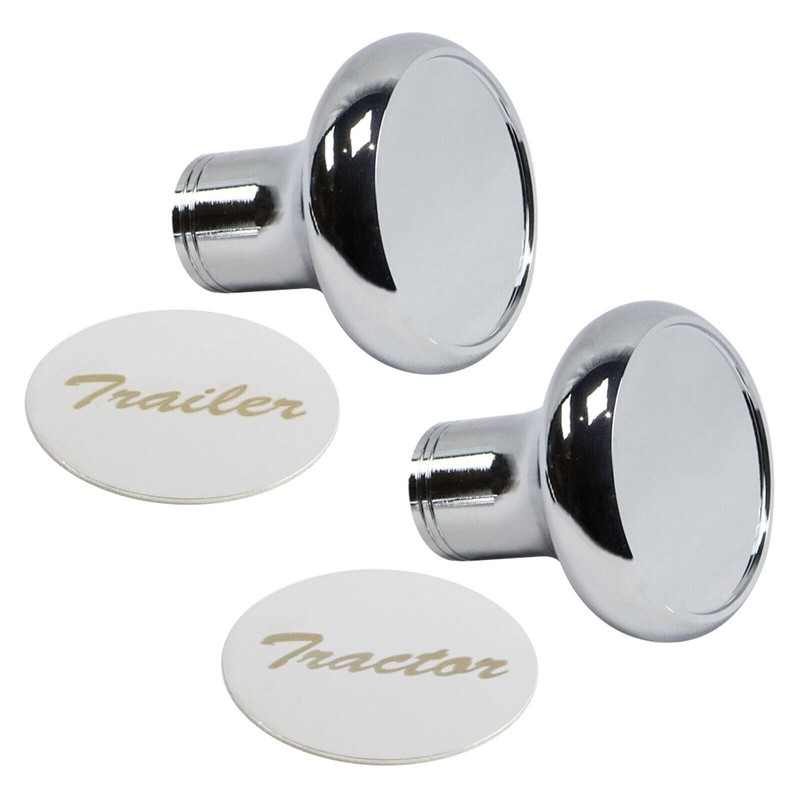 Pair of Air Valve Knobs for Tractor/Trailer - Compatible with