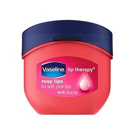 Vaseline - Bálsamo labial hidratante y protector con manteca de cacao, 7 g  Bálsamo labial Vaseline Rosy Mini Tarro 7g, Rosa                          