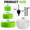 [8-in-1 Kit] Bi-Metal 2", 4", 6" Hole Saws + Drill