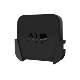 Brainwavz Wall Mount Compatible with Apple TV HD 3rd Gen (A1427, A1469, A1378) - No Screws, Mess & Easy to Install Holder (Black)