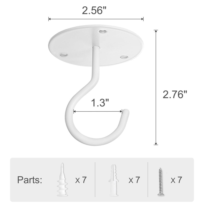 Mkono Ceiling Hooks for Hanging Plants, Metal Plant Hanger Bracket