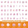 Cute Snack Stickers Pink Food Drink Kawaii Small Beverage Decorative
