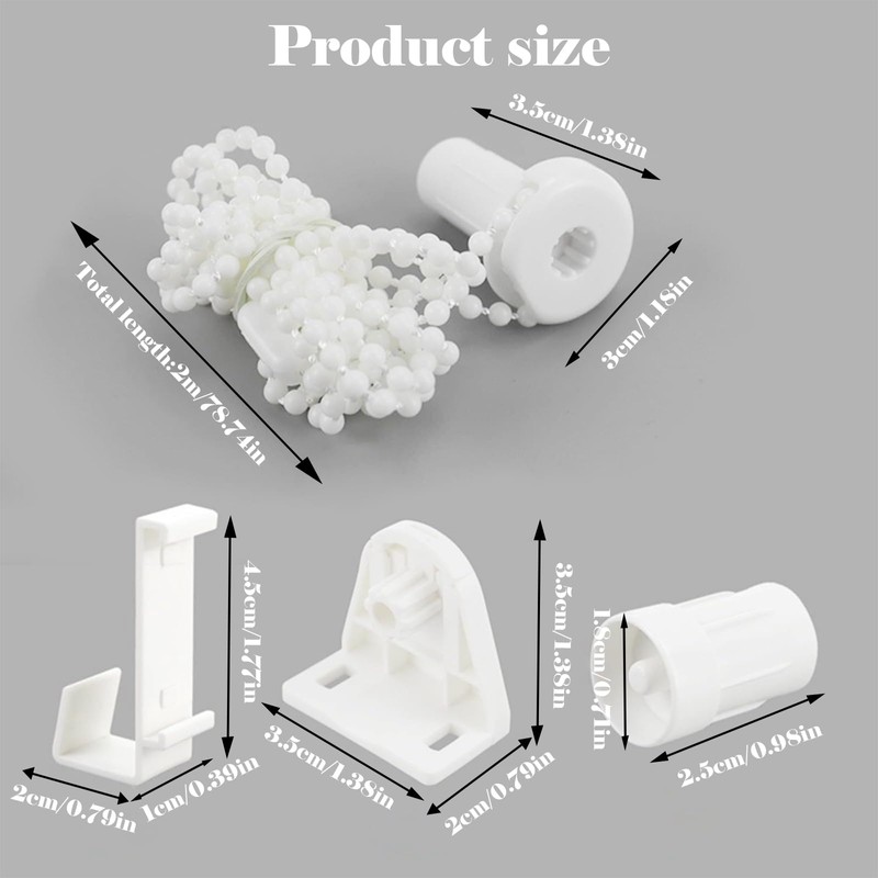 2 Kit Roller Blind Holder Window, Pack of 12 Roller