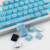 Tsungup PBT Keycaps,Side Printed Keycaps 131 Keys Custom Dye Sub