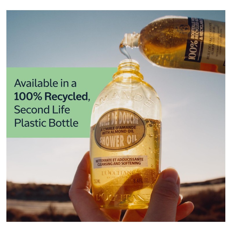 L'Occitane Cleansing & Softening Almond Shower Oil, 16.9 Fl. oz.