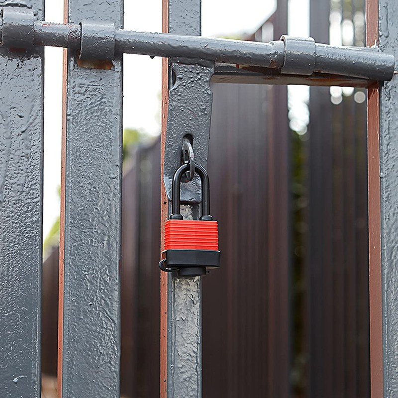 Dekton DT70162 40MM Long Shackle Waterproof Padlock, Silver, 40 mm