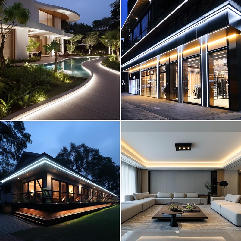 BENLUN AC 110V COB LED Strip Lights Outdoor Waterproof 65.6ft,