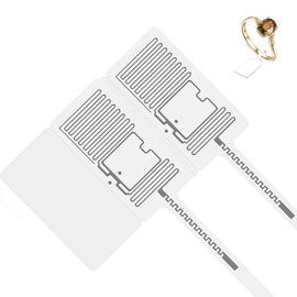 Aoeeki UHF 860-960MHz RFID Security Tag,Anti-Theft Soft Tag Sticker Long Range Sensing Retail Anti Theft Equipment ISO/IEC 18000-6C 96-bit for Retail Jewelry Stores (Jewelry Tags) 100Pcs