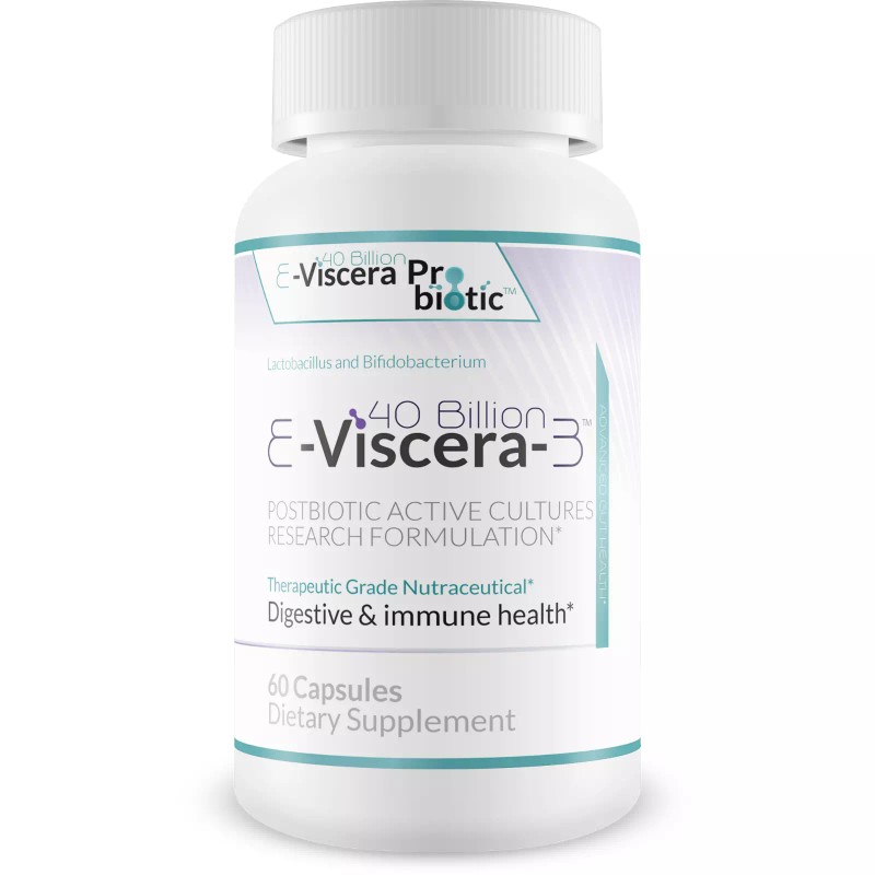 40 Billion E-Viscera-3 Probiotic Supplement - Digestive and Immune Health