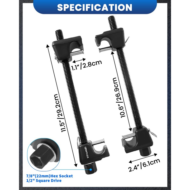 SIXIWANZI Macpherson Strut Spring Compressor Tool, 2PCS Heavy Duty Coil