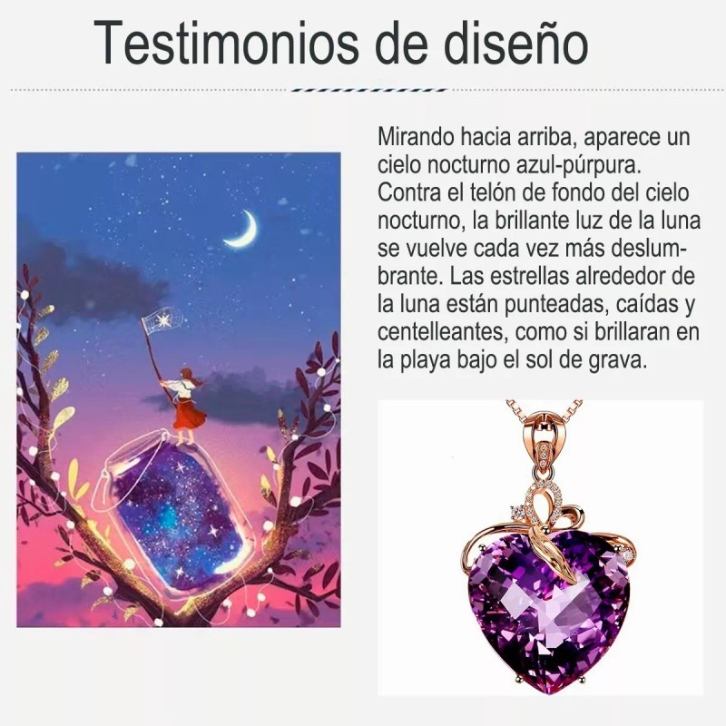 Gomia Colgante Amatista En Forma De Corazón Oro 18k Piedra