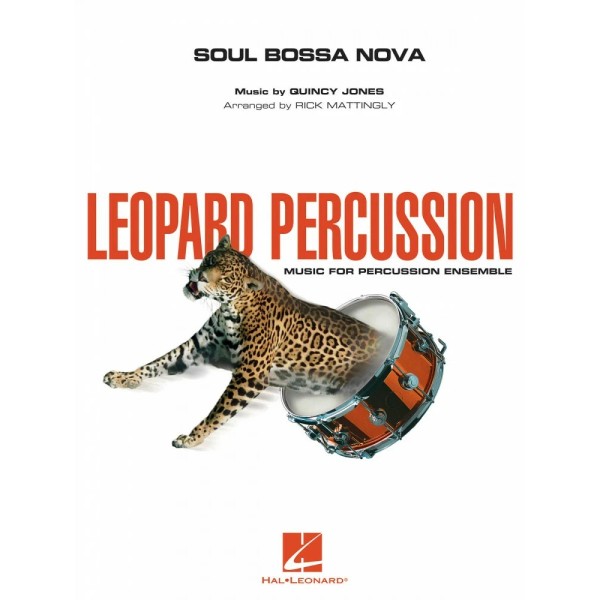 Soul Bossa Nova Leopard Percussion Ensemble Sheet Music NEW 004003694