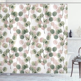 FAIRYGATE B8024 Shower Curtain 180 x 180 cm Anti-Mould with Structure Fabric Shower Curtains for Bathtub Waterproof Washable with 12 Shower Curtain Rings