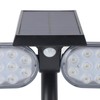 Solar Motion Sensor Wall Light 2 Heads IP65 Waterproof High