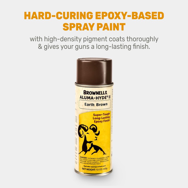 Brownells Aluma-Hyde II Epoxy Based Firearm Finish Spray Coating Protection