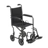 Drive Medical TR39E-SV Lightweight Folding Transport Wheelchair with Swing-Away Footrest,