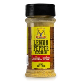 El Venado Lemon Pepper Seasoning 6oz - Unleash the Citrus-Peppery Culinary Evolution | Elevating Shrimp, Seafood, Meat, and More with This Irresistible Lemon Pepper Marinade and Dry Rub - (Pack of 1)