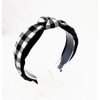 Ellas Buffalo Plaid Headbands Set Of Two Black White Red