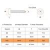 sourcing map #10 x 5/8" Torx Security Screws, 30pcs Button