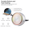 Creative Home 2.6 Qt. Stainless Steel Whistling Tea Kettle Teapot