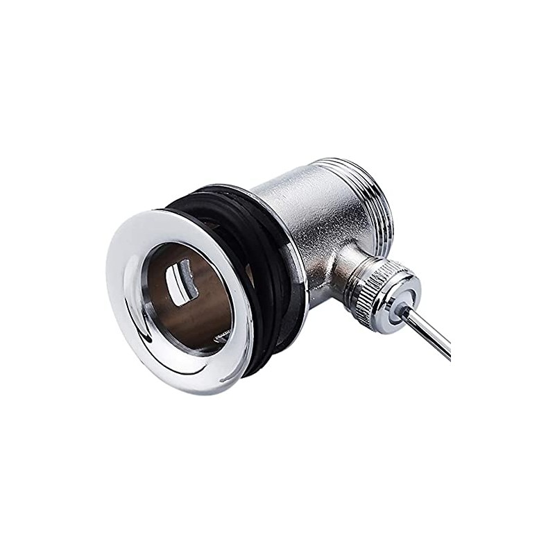 Beenle-Icey Sink Drain Fitting with Overflow Pull Rod Drain Valve