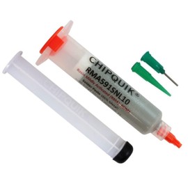 Chip Quik RMA591SNL10 RMA Solder Paste Sn96.5/Ag3.0/Cu0.5 T4 (35g syringe) ROM1