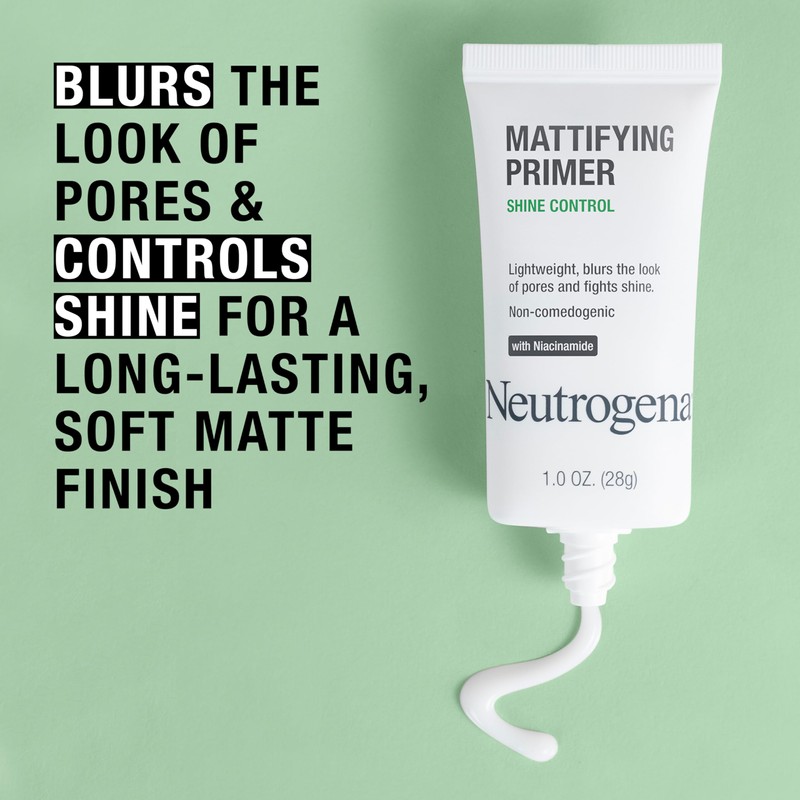 Neutrogena Mattifying Primer with Shine Control, Lightweight Pore Blurring Face