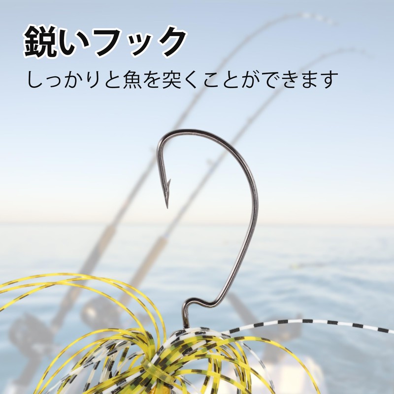 CAPASTEC Chatterbait Rubber Jig Lures Bass Fishing Bass Fishing with