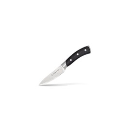 Dura Living Paring Knife - 3.5 Inch Elite Series Kitchen Knife, Ultra Sharp Forged High Carbon German Stainless Steel Blade With Ergonomic Handle, Multi-Purpose Small Kitchen Knife, Black