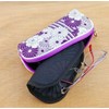 Noren Retro Flower Glasses Case, Double Weave, Zipper, Glasses Case,