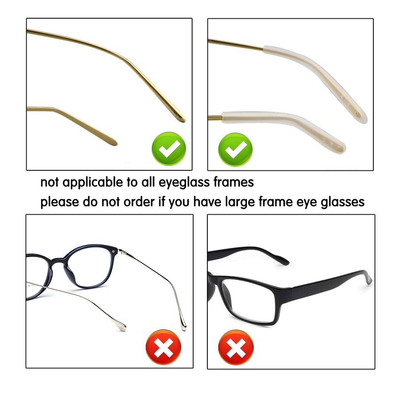 KECHIO Temple Tips for Eyeglass Anti Slip Glasses Ear Grip