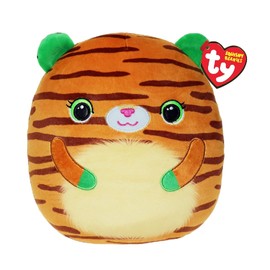 TY Tiggy Tiger Squishy Beanie 14” – Soft Plush Toy – Collectible Stuffed Teddy for Kids – Cuddly Plushies for Play & Display
