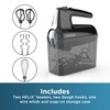 BLACK+DECKER 5 Speed Electric Hand Held Mixer, HELIX beaters, Whisk,