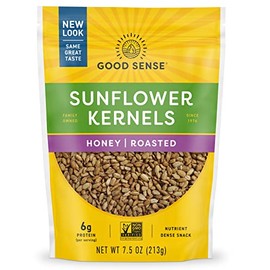 Good Sense | Sunflower Nuts | Honey Roasted Sunflower Seeds (Shelled) - 90 Ounces (90 OZ) | 12 - 7.5 Ounce (7.5 OZ) Bags