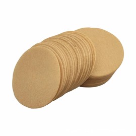CENSIVI 200 Pcs Coffee Filter Paper - 64mm/2.5inch Round Paper Filters Unbleached Paper Filters Natural Paper Disposable Replacement Coffee Filters Papers