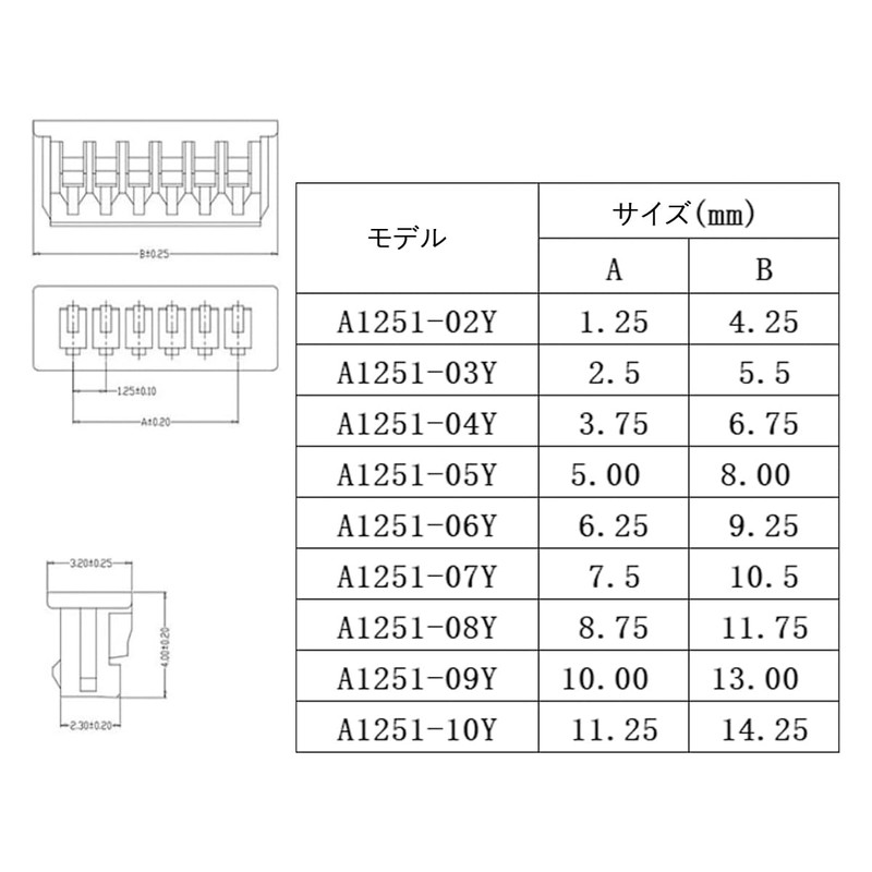 PENGLIN 460pcs MX 1.25mm Connector Kit 2/3/4/5/6/7/8/9/10 Pin Male and