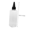 FRCOLOR 15pcs Clear Hair Dye Bottles with Pointed Mouth for